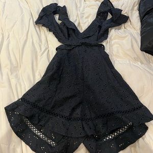 ASTR Black Romper